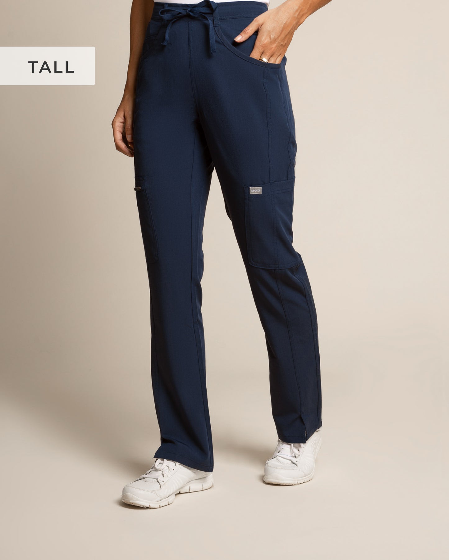 PANTALÓN MUJER COMFORT TALL MARINO