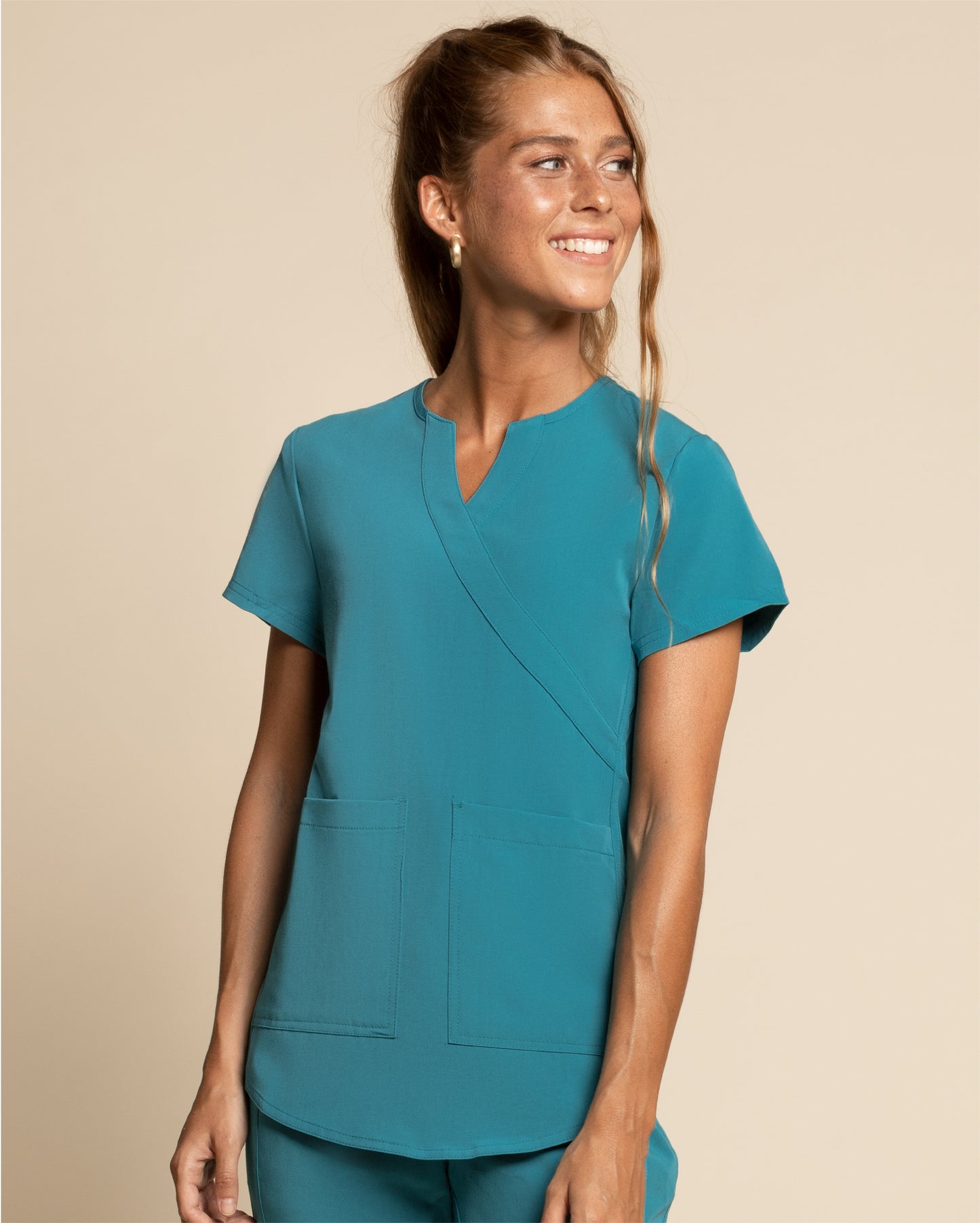 TOP MUJER COMFORT TEAL BLUE