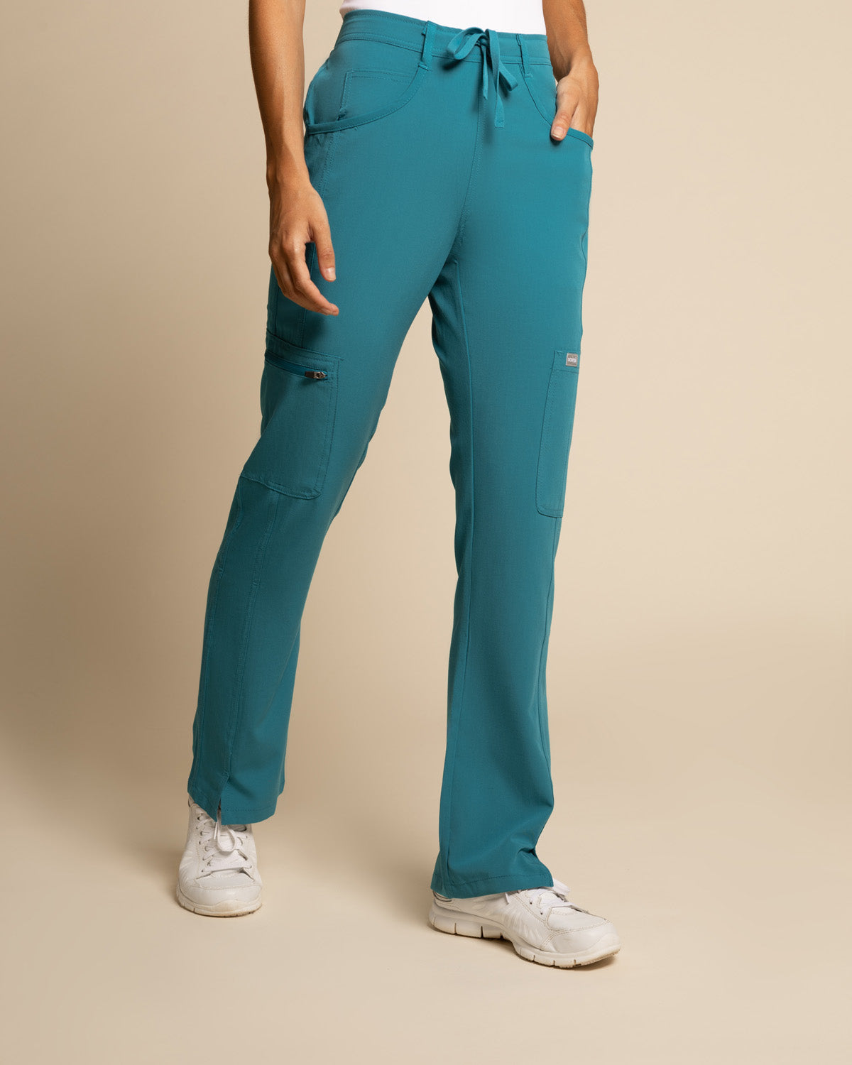 PANTALÓN MUJER COMFORT TEAL BLUE