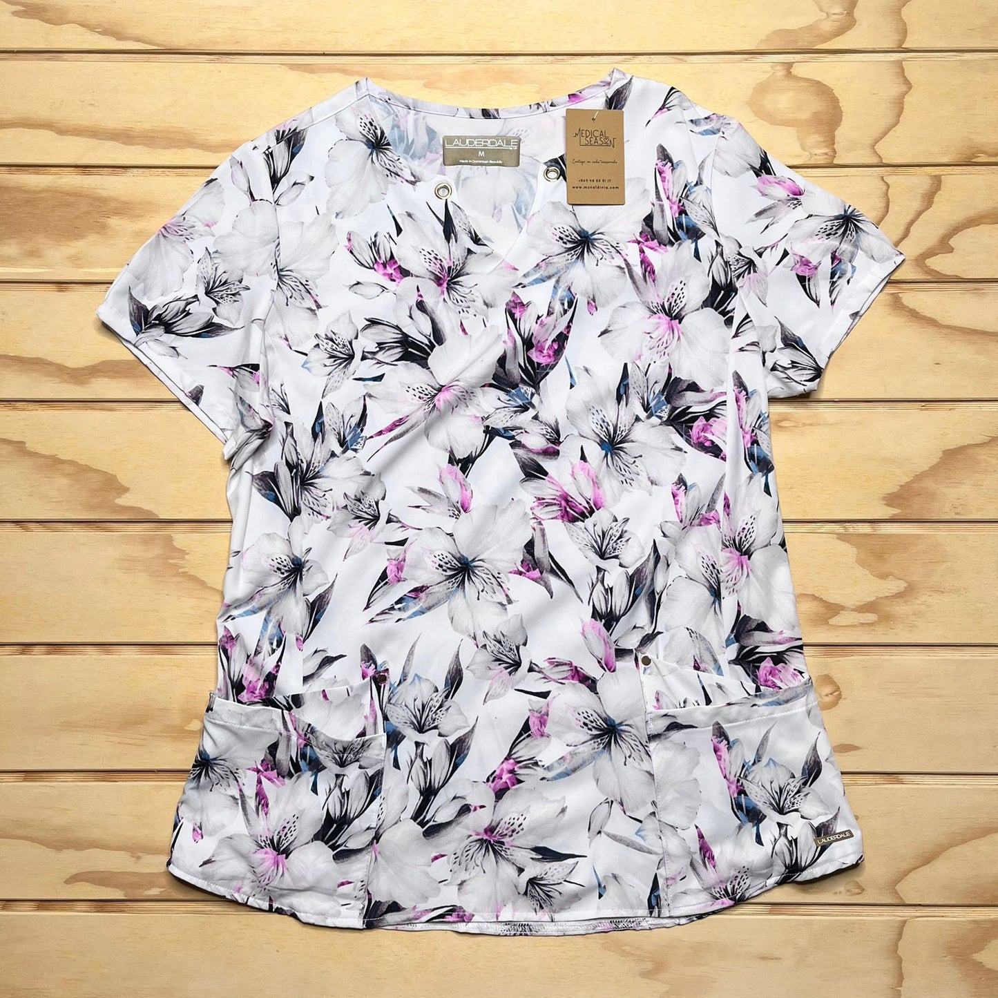 Top "Flor Blanca" talla M