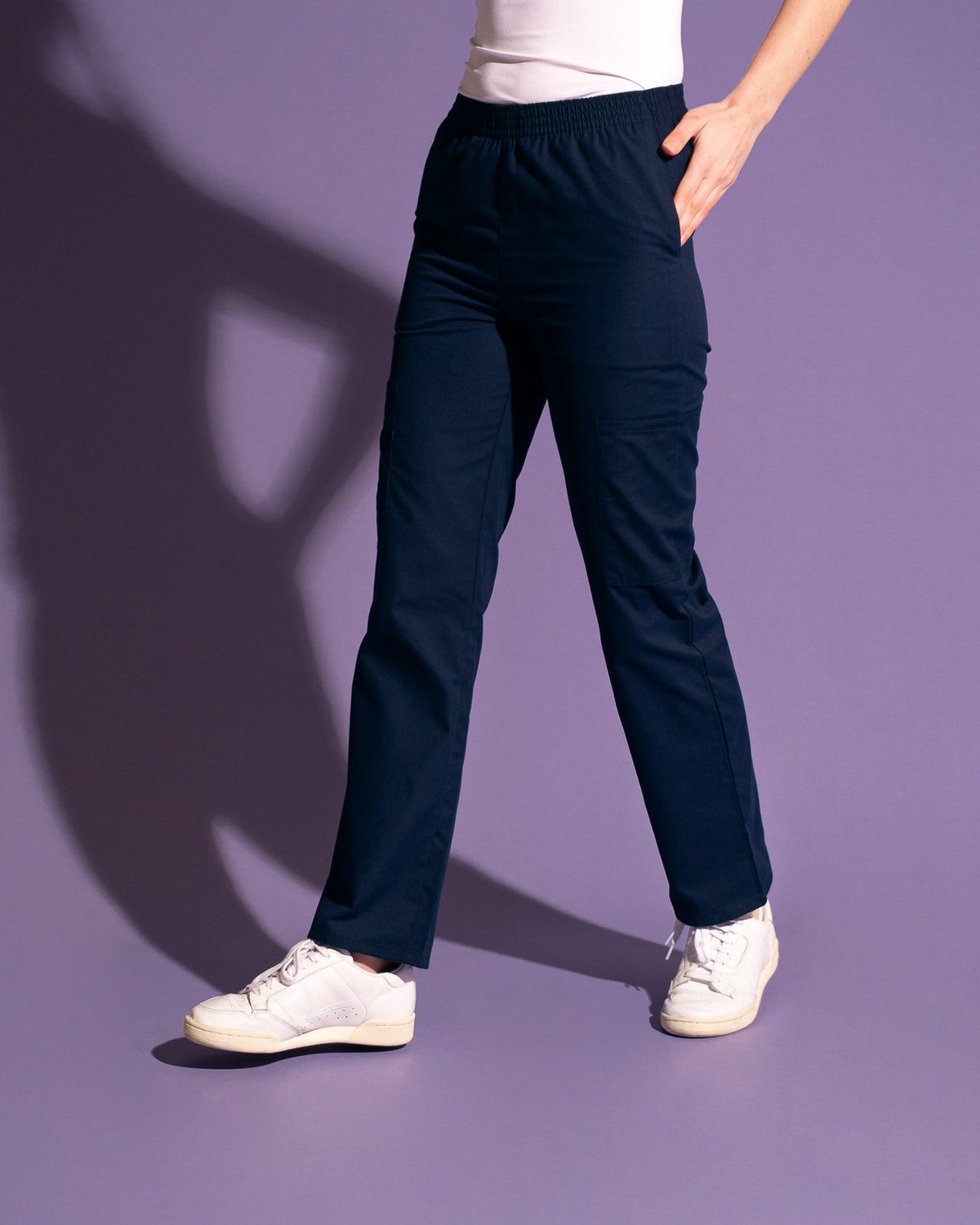 PANTALÓN MUJER BASIC MARINO